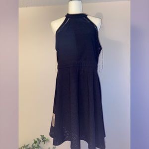 Blue sleeveless dress